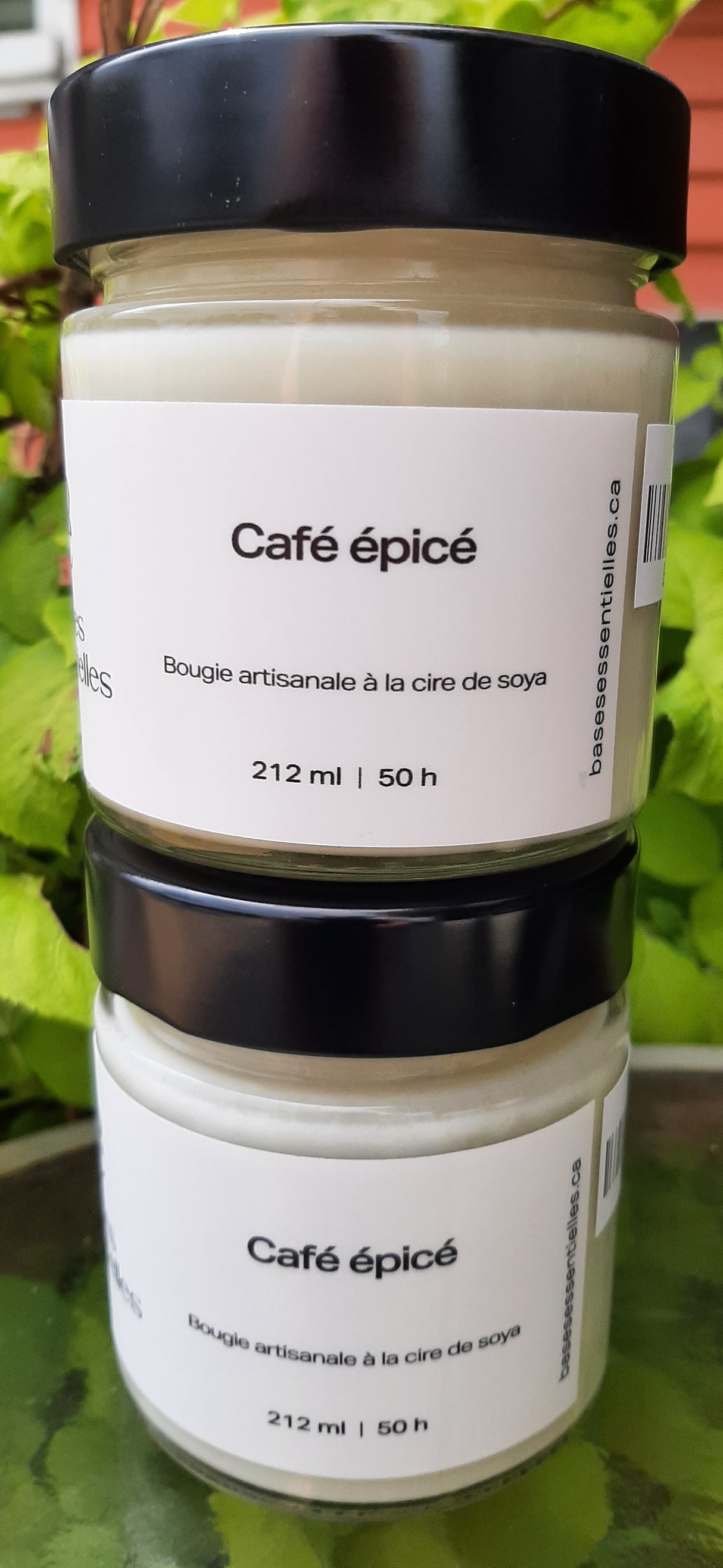 BAS0018 - Bougie artisanale à la cire de soya - Café épicé