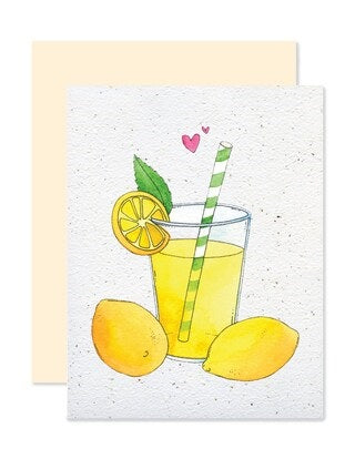 EMM0088 - Plantable greeting card - Lemonade