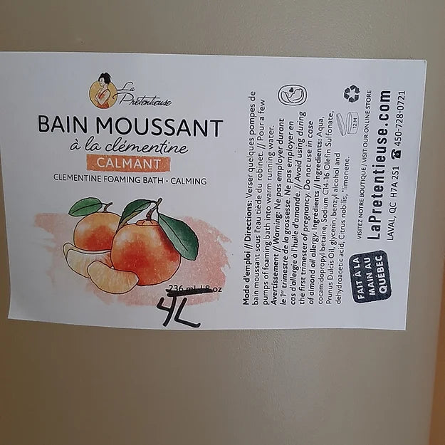 LAP0002 - VRAC - Bain moussant à la clémentine - Calmant