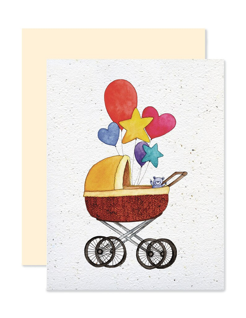 EMM0057 - Plantable greeting card - Cradle