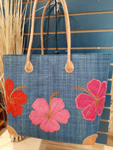 PAN0004 - Basket bag with floral patterns 