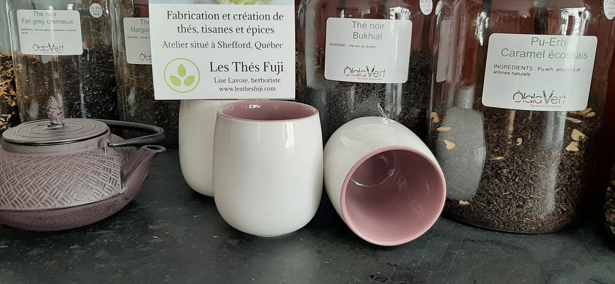 THE0002 - Tasse pour thé - Intérieur lilas