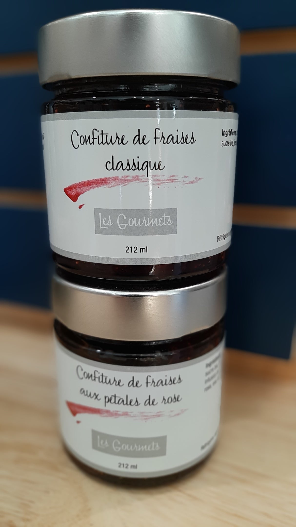 ENS0089 - Confiture de fraises classique - aux pétales de rose