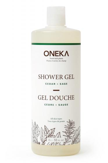 ONE0030 - ONEKA - Gel douche - Cèdre et sauge / Cedar & sage