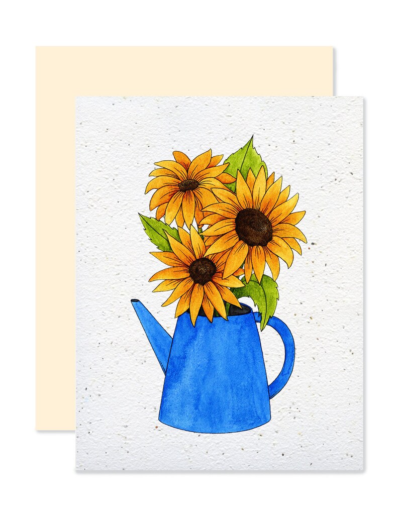 EMM0044 - Plantable greeting card - Sunflowers