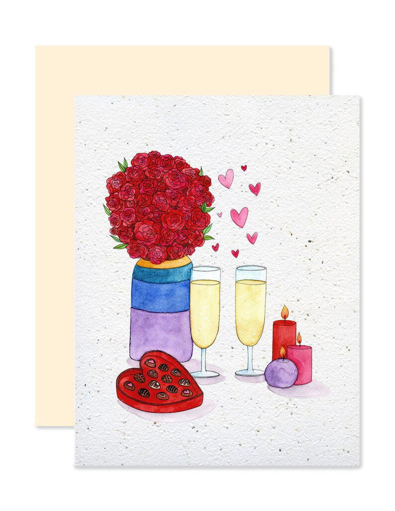 EMM0056 - Plantable greeting card - Romantic