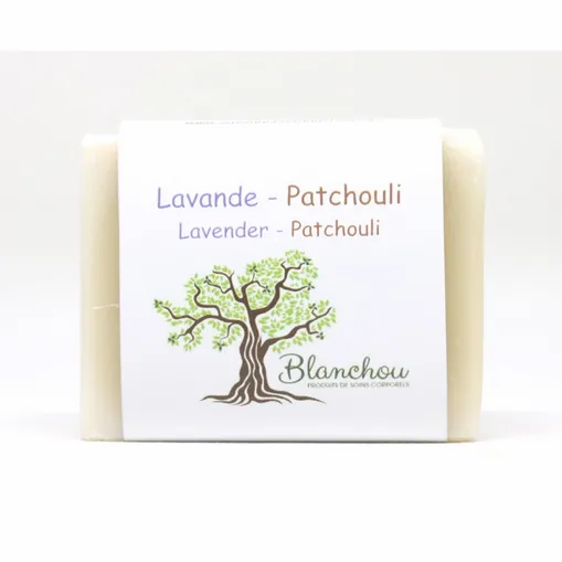 BLA0017 - Savon aux huiles essentielles de lavande et de patchouli