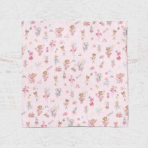 BOC0003 - Muslin blanket - ballerinas 