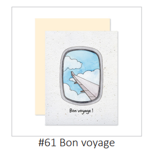 EMM0059 - Carte à planter / Plantable greeting card - Bon voyage !