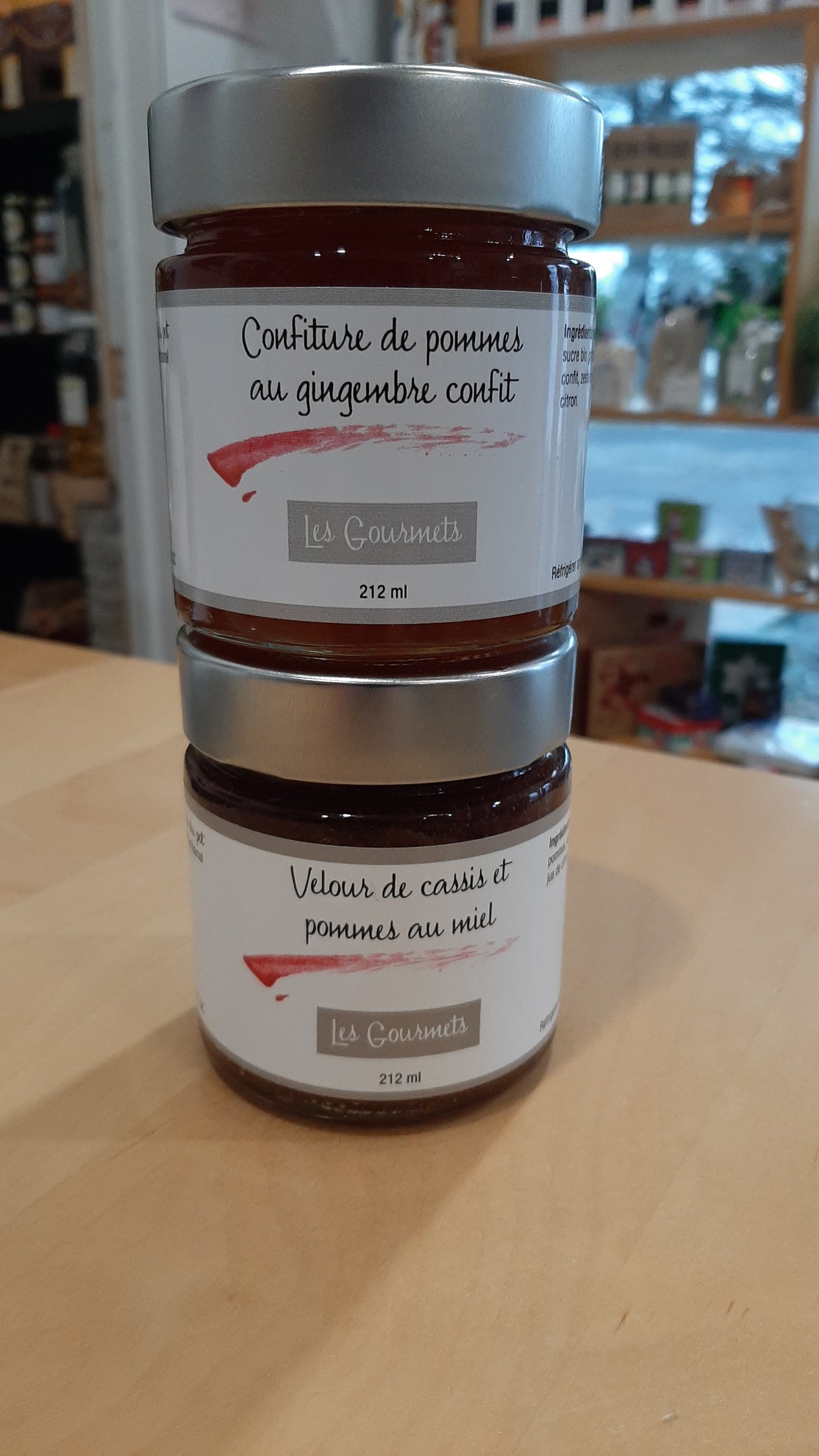 ENS0141 - Duo Confiture de pommes au gingembre confit et Velours de cassis