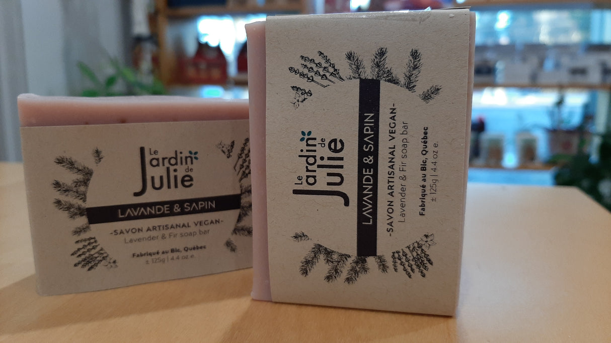 JdJ0446 - Vegan artisanal soap - Lavender and fir