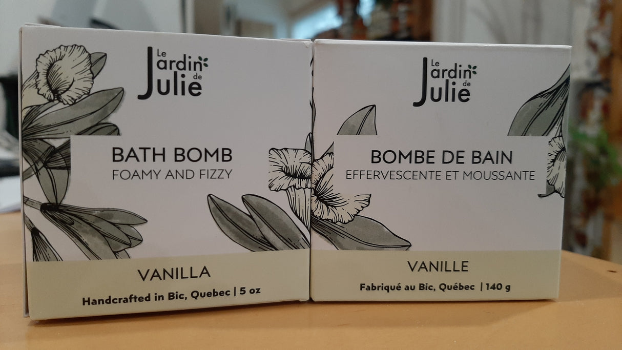 JdJ0401 - Bombe de bain effervescente et moussante à la vanille