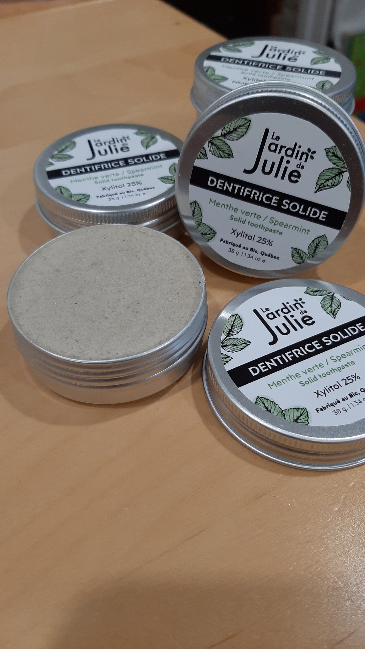 JdJ0054 - Solid toothpaste - spearmint - BULK 