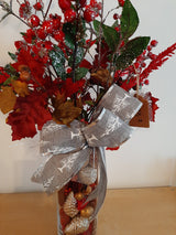 DÉCO-N - Flowered Christmas vase 