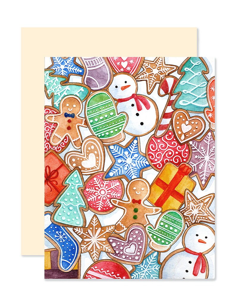 EMM0017 - Plantable greeting card - Christmas cookies