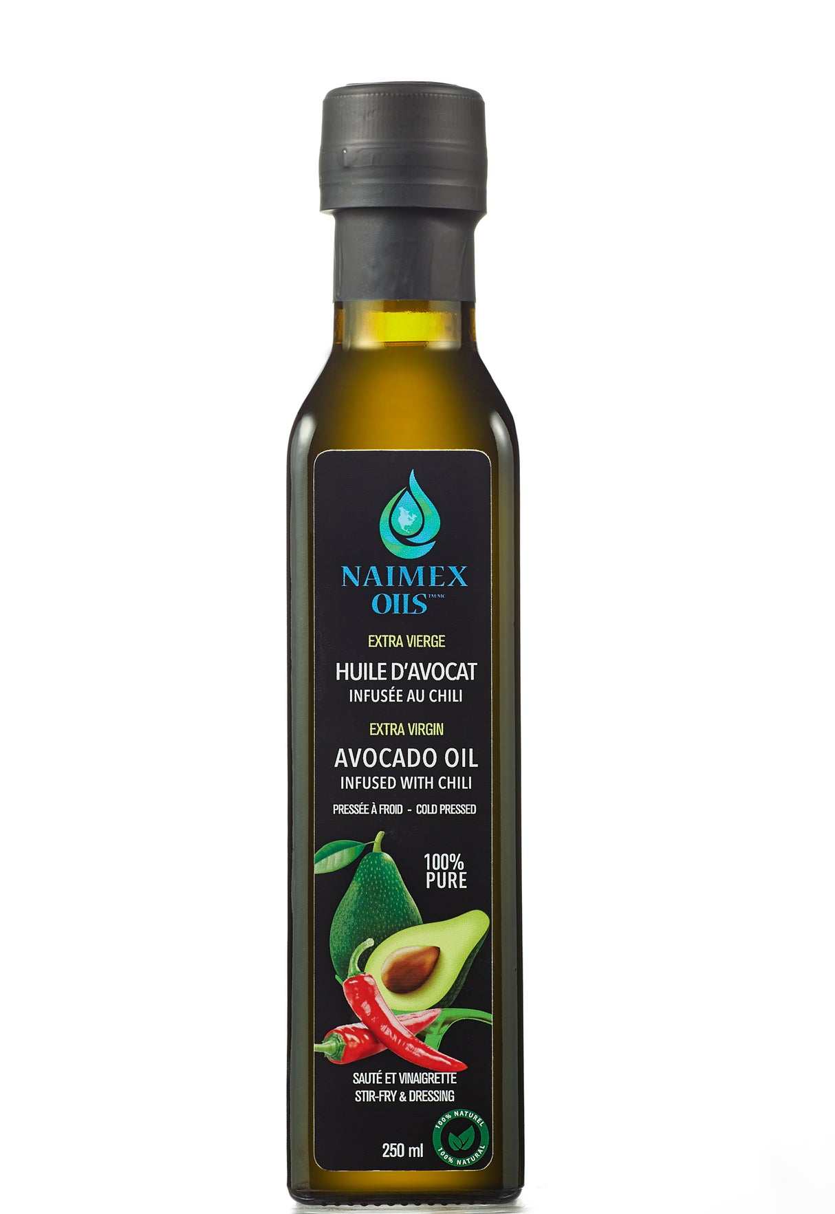 NAI1761 - Huile d'avocat infusée au chili - avocado oil