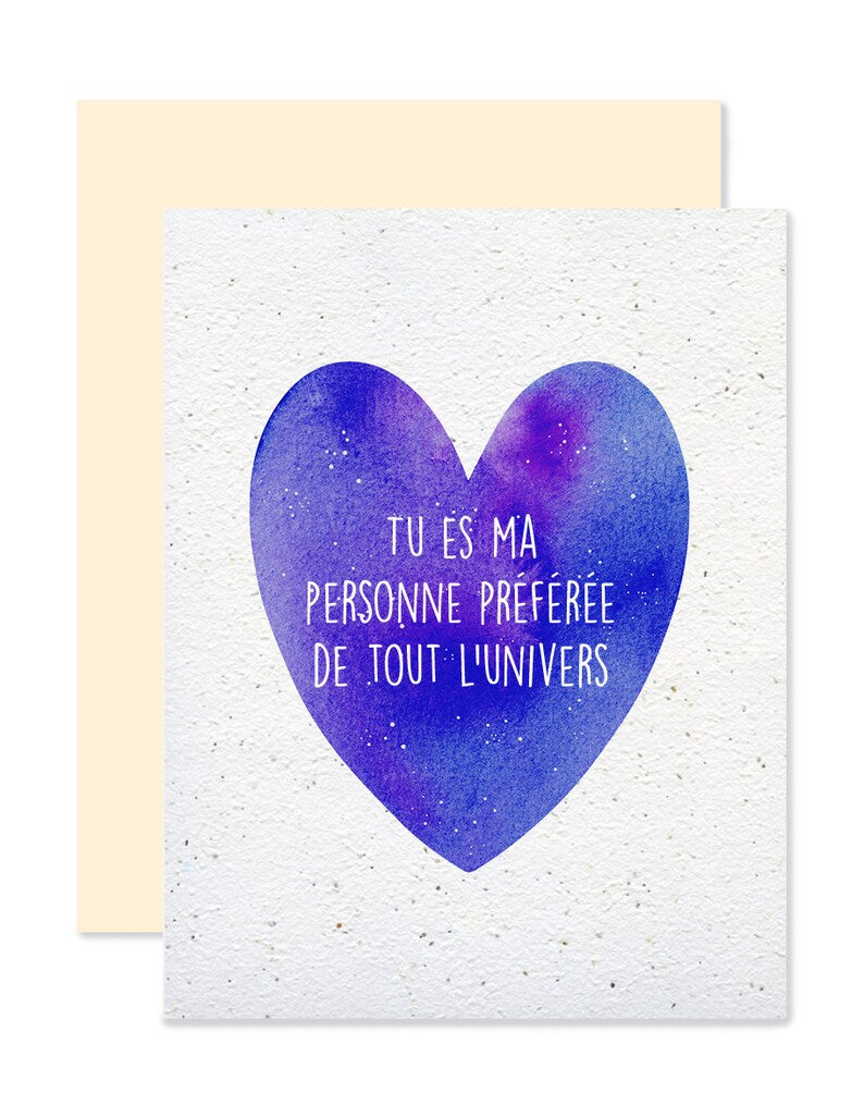 EMM0049 - Plantable greeting card - Favorite person