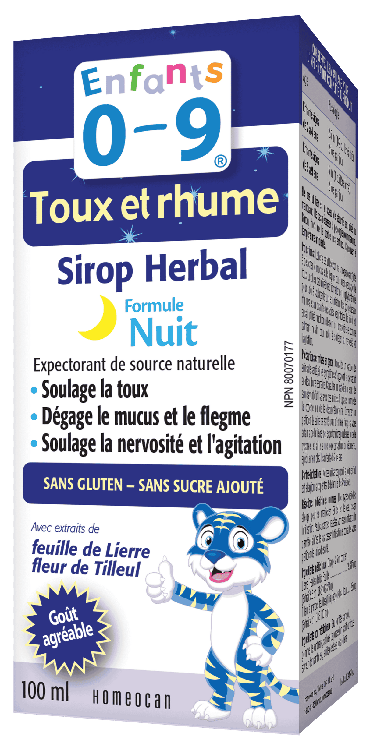 HOM97031 - Sirop herbal pour enfants - formule de nuit