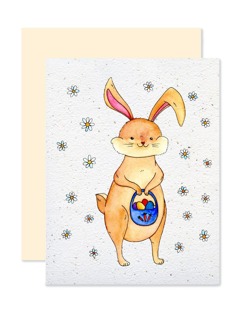 EMM0025 - Plantable greeting card - Easter Bunny