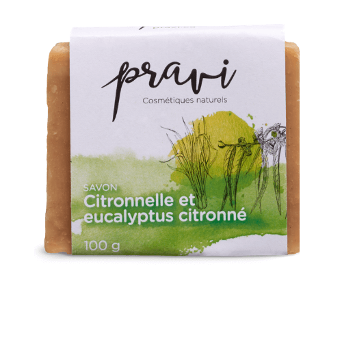 PRA1343 - Savon à la citronnelle et à l'eucalyptus citronné