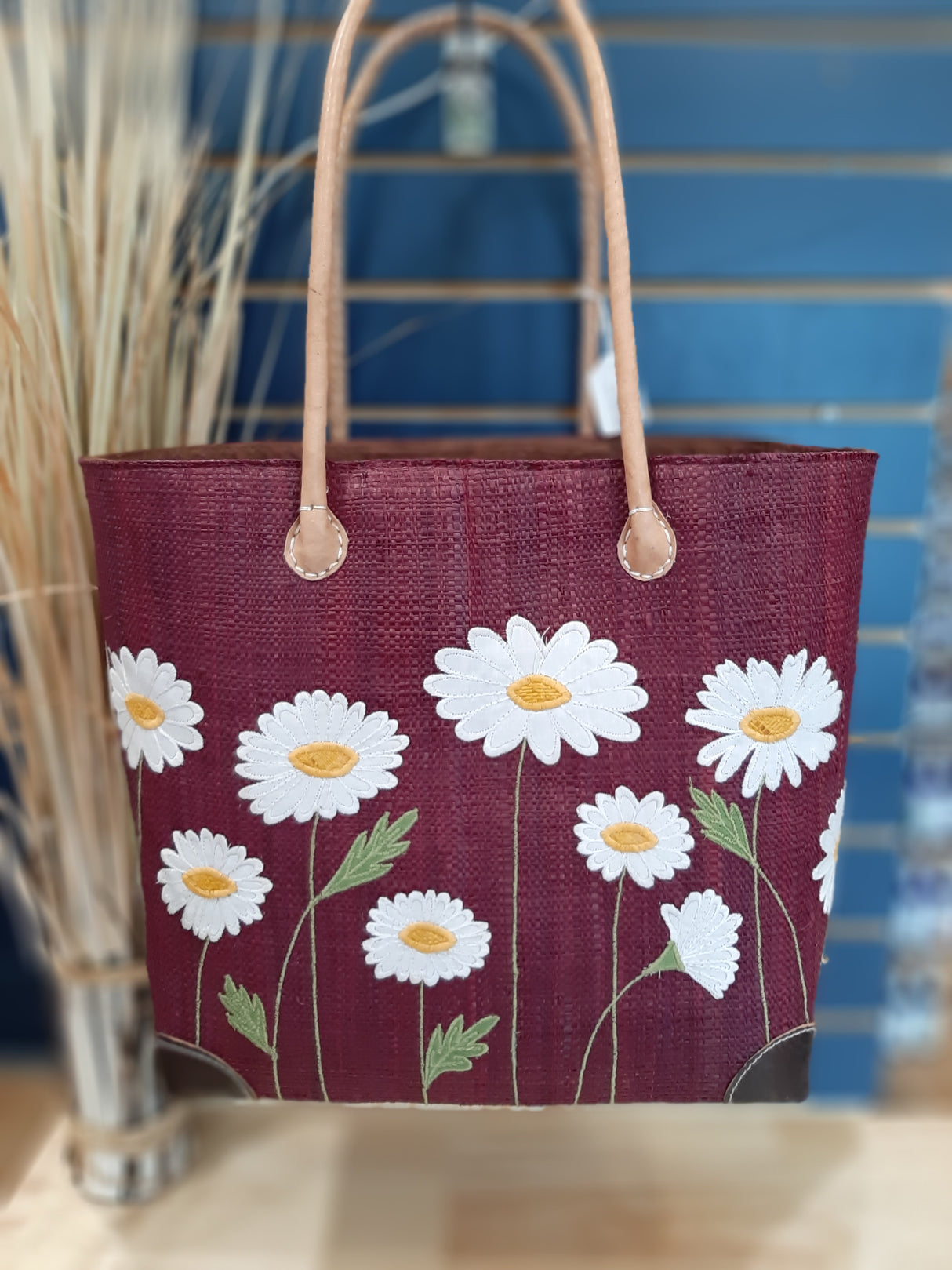 PAN0004 - Basket bag with floral patterns 